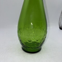 Vintage 4/5 Quart Gallo Wine Flavor Guard Bottle Embossed Grapes Green Glass