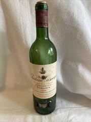 Bordeaux France Chateau Giscours Margaux 1966 Empty Wine Bottle w/Cork(WC12)