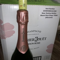 Perrier-Jouët BLASON ROSE’ 750ML Sealed Dummy FACTICES Display Bottle NEW