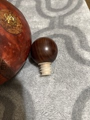 Italian leather wrapped decanter vintage