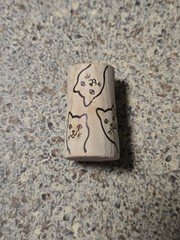 W/Cork! Happy Cat Moselland Green Cat Shaped Glass Wine Bottle 2023 Rheinhessen