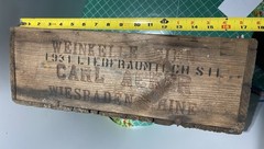 ANTIQUE 1931 German LIEBFRAUMILCH Wine Crate Box – RATHJEN BROS San Francisco