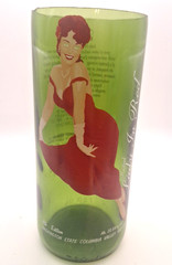 Lady In Red 4th Ed. Collectible Cut Kesler Wine Bottle