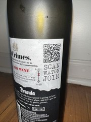 FRANKENSTEIN Glow in Dark 19 Crimes Empty Wine Bottle, Monsters