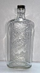 &rsquo;34 Owens-Illinois Glass Bottle Grape & Vines 4/5 QT 10x 4.5x 2.5 Pat 92116