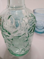 Canadian wine bottle and two glasses