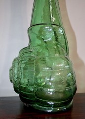 VTG MCM 22.5” Italian Chianti Wine Bottle Decanter Snail Bottle By Cevin Brand