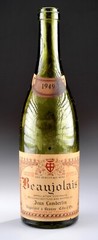 Empty Bottle Jean Lambertin 1949 Red « Beaujolais » Wine Bottle (#1)