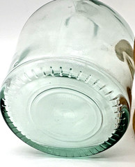 Recycled Glass Bottle with Cork Aqua Decorative Carafe Vase 100% Recycled