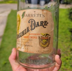 Vintage Garrett’s Virginia Dare Labeled 1/2 Gallon Wine Bottle Brooklyn NY Large