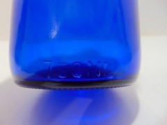 Cobalt Blue Glass Empty Wine Bottle 750 ML 9433 56 24 On The Bottom