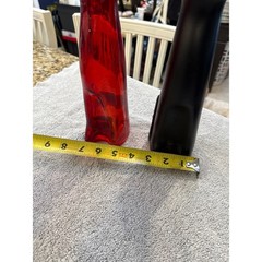 Moselland Zeller Schwarze Katz Cat Wine Bottles Red Black 2008 Pair 13 Inch