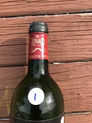 Chateau Mouton Rothschild Pauillac 1986 Empty Bottle No Cork