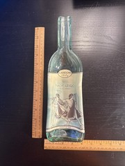 Glass Wine Bottle Wall Art – Candoni Pinot Grigio – 12&Prime;x4.”