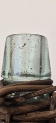 Rare Pre-Prohibition V. SATTUI WINE CO. SF Wicker Demijohn Bottle Original Tag
