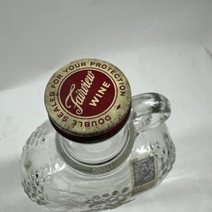 Vintage Fairview Wine Co. of Maine Clear Pressed Glass 1/2 Gallon Jug With Label