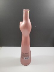 Cat Shaped Glass Wine Bottle EMPTY Gold 13&Prime; Tall