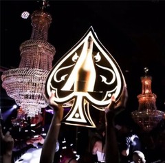 Ace OF SPADES CHAMPAGNE LED DISPLAY (MAGNUM) SHOW VIP!!