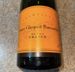 RARE DISPLAY LARGE Veuve Clicquot Champagne Empty Wine Bottle CORKED 19”