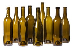 empty wine bottles lot (12)