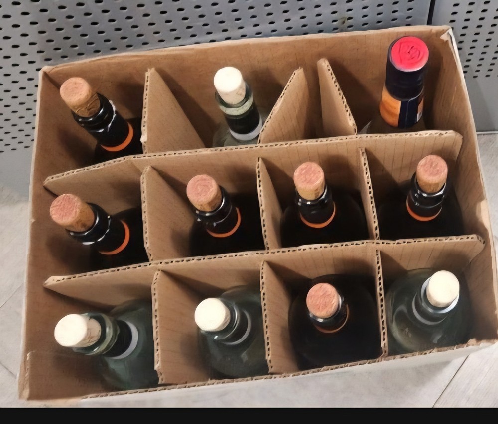 empty wine bottles lot Of 12 Pieces