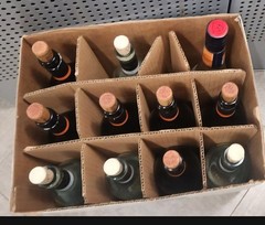 empty wine bottles lot Of 12 Pieces
