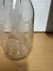 2 Vintage Angel Paul Mason 1 Liter Since 1852 Glass Wine Decanters