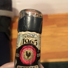 Chanti Costello Di Brolio Wine Bottle Italy Wicker Bottom Rare 1965 Italian