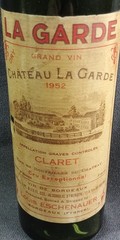 1952 Wine Bottle Tax Stamp Julius Wile Chateau La Garde Claret Louis Eschenauer