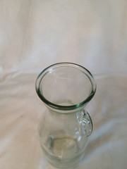 Vintage Owen-Illinois Glass Carafe Liter Embossed Since 1852 9.75&Prime; Tall