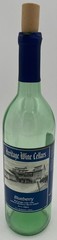 Lot of 4 Empty 750ml Wine Bottles Heritage Wine Cellars Colored Glass w/Corks