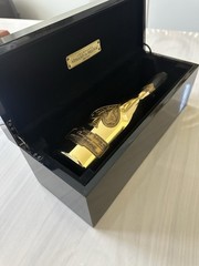 Armand de Brignac Ace of Spades Champagne Bottle & Wooden Display Case EMPTY