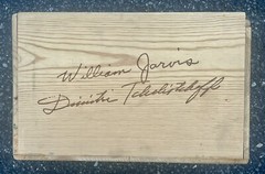 JARVIS FINCH HOLLOW CHARDONNAY WINE NAPA VALLEY EMPTY WOOD BOX W/LID 14X12.5X8.5