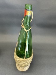 Orvieto Bigi Bottle Raffia Wrapped Empty 75cl Vintage Italian