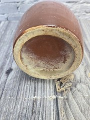 Vintage Stoneware Moonshine Wine Bottles Red/Brown Jugs