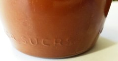 Vintage Lancers J.M. Da Fonseca Portugal 9&Prime; Glass Brown Painted Wine Bottles x2