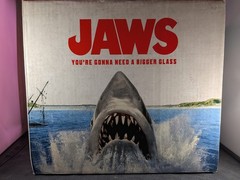 Jaws 50th Anniversary Amity Island Red White Blue Wine Bottle Set With Box