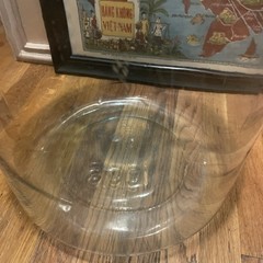 VTG HUGE 1936 Carboy 12 Gal. Bottle Jug DemiJohn 26” Aqua Hand Blown Glass RARE!