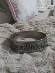 Vintage Segura Viudas Pewter 4&Prime; Round Base (only) for Wine/Champagne bottles