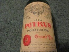 Vintage 1974 Petrus Pomerol Empty Bottle – No Cork