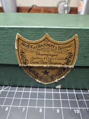 1983 RARE Dom Perignon Empty Bottle Vintage Champagne With Gift Box & Stopper