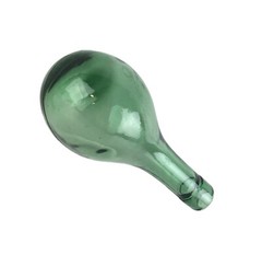 Antique Early 1900s Hand Blown Torpedo Round Bottom Green Glass Wine Bottle