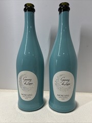 EMPTY blue 750 ml Moscato BOTTLE GEMMA DE LUNA B5