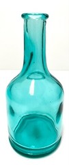 Small Aqua Green Wine Jug Shaped Decorative Bottle