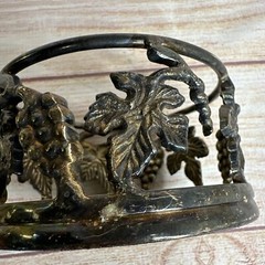 Vintage Silver Plated Wine Champagne Bottle Holder Grapevine Grapes Leaves India