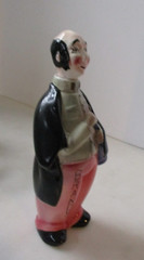 1950&rsquo;s Vintage Waiter Brandy Whiskey Decanter Ceramic