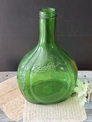 Vintage Green Glass Bottle Half Gallon Wine Bisceglia Brothers Corporation
