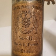 Louisville St. Julienne No. 12 Rue De La Franche Paris Empty Wine Bottle