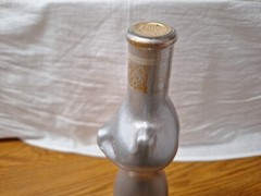 Vtg 2002 Happy Cat Silver Moselland Rheinhessen Riesling Glass Wine Bottle
