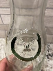 Embossed Since 1852 Glass Wine Milk Juice Carafe 9 5/8&Prime; Tall
